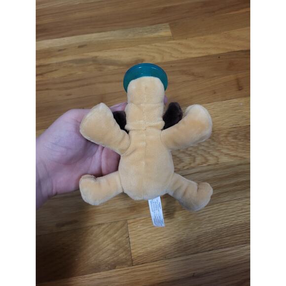WubbaNub Pacifier Plush Puppy Dog Tan Brown Soothie Baby Stuffed Animal - Picture 3 of 9